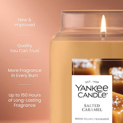 Yankee Candle Salted Caramel creamy wax texture close-up showing plant-wax blend quality