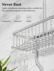 YASONIC view of included hooks and accessories for versatile hanging storage
