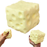 YDJFWT cheese squishy front view showing soft cube and calming design