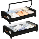 Yecaye two-pack front view showing neat storage and space saving benefit
