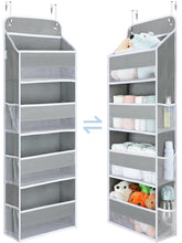 Yecaye front view hanging organizer showing large-capacity bins and mesh windows