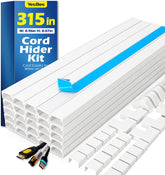 YesBes front packaging showing full 20-piece cord hider kit and contents for neat installation