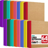 YesBes front view of stacked A5 kraft notebooks showing organized value
