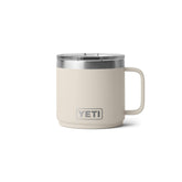 YETI Rambler front view showing Cape Taupe finish and durable design benefit