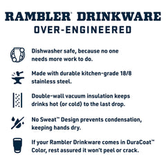 YETI Rambler in dishwasher demonstrating easy cleaning benefit