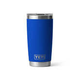 YETI Rambler 20 oz front view showing royal blue finish and sturdy design benefit: durable everyday use