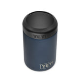YETI Rambler Colster front view in navy showing solid insulated body for cold retention
