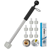 YINGMORE front view of full pumice toilet cleaner showing handle and stone, cleans tough stains