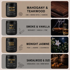 Yinuo Candle single jar close-up label highlighting scent name and refined design for gifting