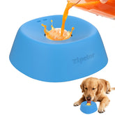 Yipetor front view bowl showing low-spill design and stable base for clean feeding
