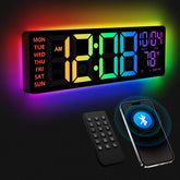 YISILE front display showing large RGB time for fast reading