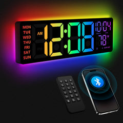 YISILE front display showing large RGB time for fast reading