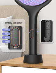 YISSVIC base lamp in place demonstrating hands-free insect control benefit