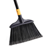Yocada front view of broom showing full head and handle, durable coverage benefit