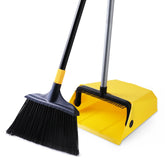 Yocada front view of broom and dustpan set showing professional cleaning kit benefit
