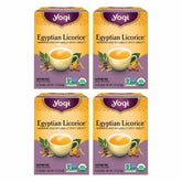 Yogi Egyptian Licorice front box showing organic label and calming benefit