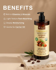 Yoken amber bottle protecting oil from light for longer freshness