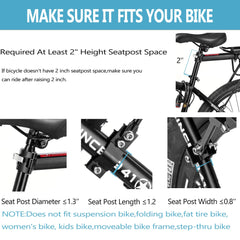 YONTUO enlarged side wings protecting panniers from wheel contact and abrasion benefit