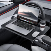YONZEE steering wheel desk front view showing stable workspace benefit