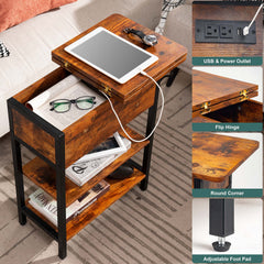 Yoobure flip top drawer open showing hidden storage for small items