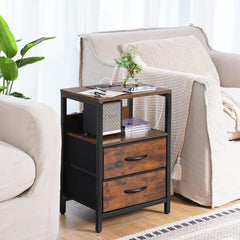 Yoobure fabric drawers detail highlighting neat concealed storage benefits