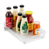YouCopia clear front view of caddy showing organized condiments and easy visibility