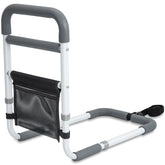 YrHeiper front view of bed rail showing sturdy frame and secure grip benefit