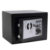 Yuanshikj front view showing keypad and compact secure storage benefit