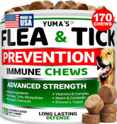 YUMA'S front packaging showing 170-count chews and benefits