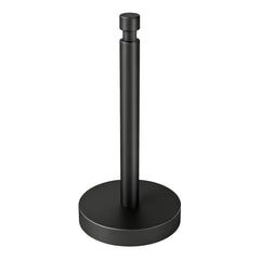YUMORE front view countertop holder showing sleek black finish and stability