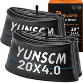 YunSCM front packaging showing two 20x4 inner tubes for durability