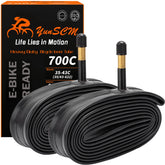 YunSCM front packaging showing two heavy duty 700C tubes and benefit of reliability