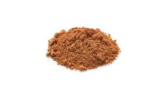 Measured scoop of Yupik cocoa powder ready for baking to ensure accurate results