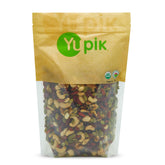 Yupik front packaging showing organic goji sport trail mix and weight