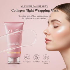 YURI BEAUTY applying mask with spatula demonstrating even coverage for easy use