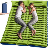 Yuzonc double sleeping pad front view showing roomy two-person surface comfort