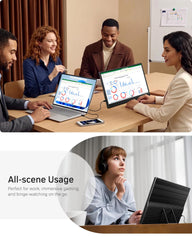 Yxk ports and cables with dual USB-C and mini HDMI showing connection flexibility benefit