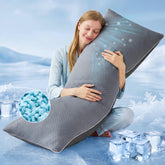 YZ HOME front view of 20x54 cooling body pillow showing full-length support