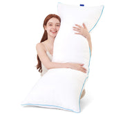 YZ HOME front view of full body pillow showing length and support benefits