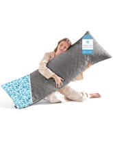 YZ HOME long body pillow front view showing full-length support and firm feel