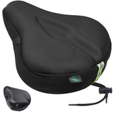 Zacro front view of large black seat cover showing plush comfort