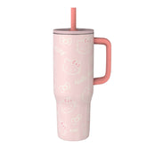 Zak Designs front view showing Hello Kitty tumbler and full capacity benefit