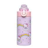 Zak Designs Hello Kitty sage front view shows cute design and secure lid