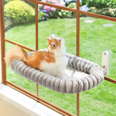 Zakkart SnugCloud front view showing stable perch and window benefit