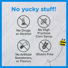 Zarbee's nutrition facts label detailing vitamin and mineral content