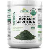 Zazzee front packaging showing full 2.2 lb container and clear branding benefit: long-lasting supply