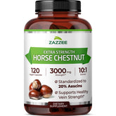 Zazzee front packaging showing 120 vegan capsules and value