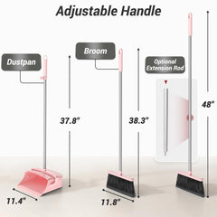 Zeawec broom bristles close-up capturing dust and pet hair efficiently