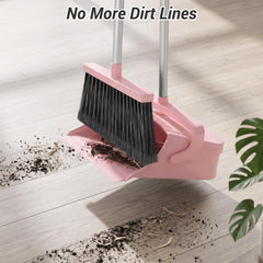 Zeawec storage clip holding broom and dustpan upright to save space
