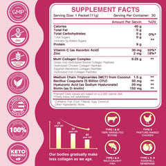 ZEBORA single collagen packet close-up illustrating easy single-serve use
